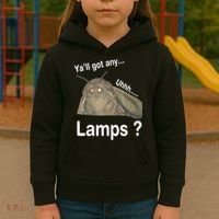 Y'all Got Any Lamps Moth Meme Kids Hoodie thumb 3