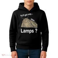 Y'all Got Any Lamps Moth Meme Kids Hoodie thumb 4