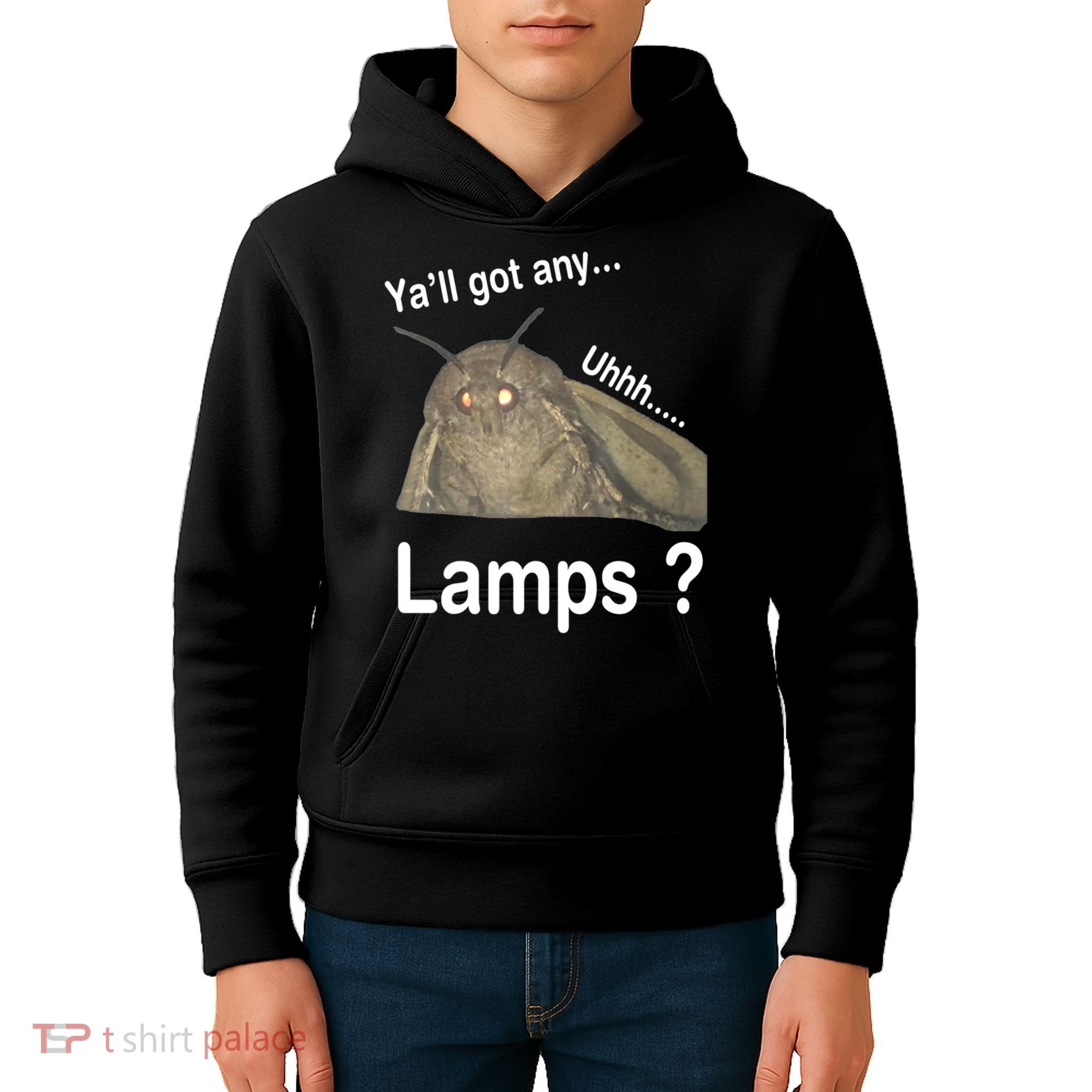 Y'all Got Any Lamps Moth Meme Kids Hoodie
