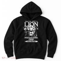 YouVe Got A Lion Inside Of Those Lungs Praise The Lord Hoodie thumb 0