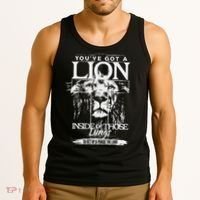 YouVe Got A Lion Inside Of Those Lungs Praise The Lord Tank Top thumb 3