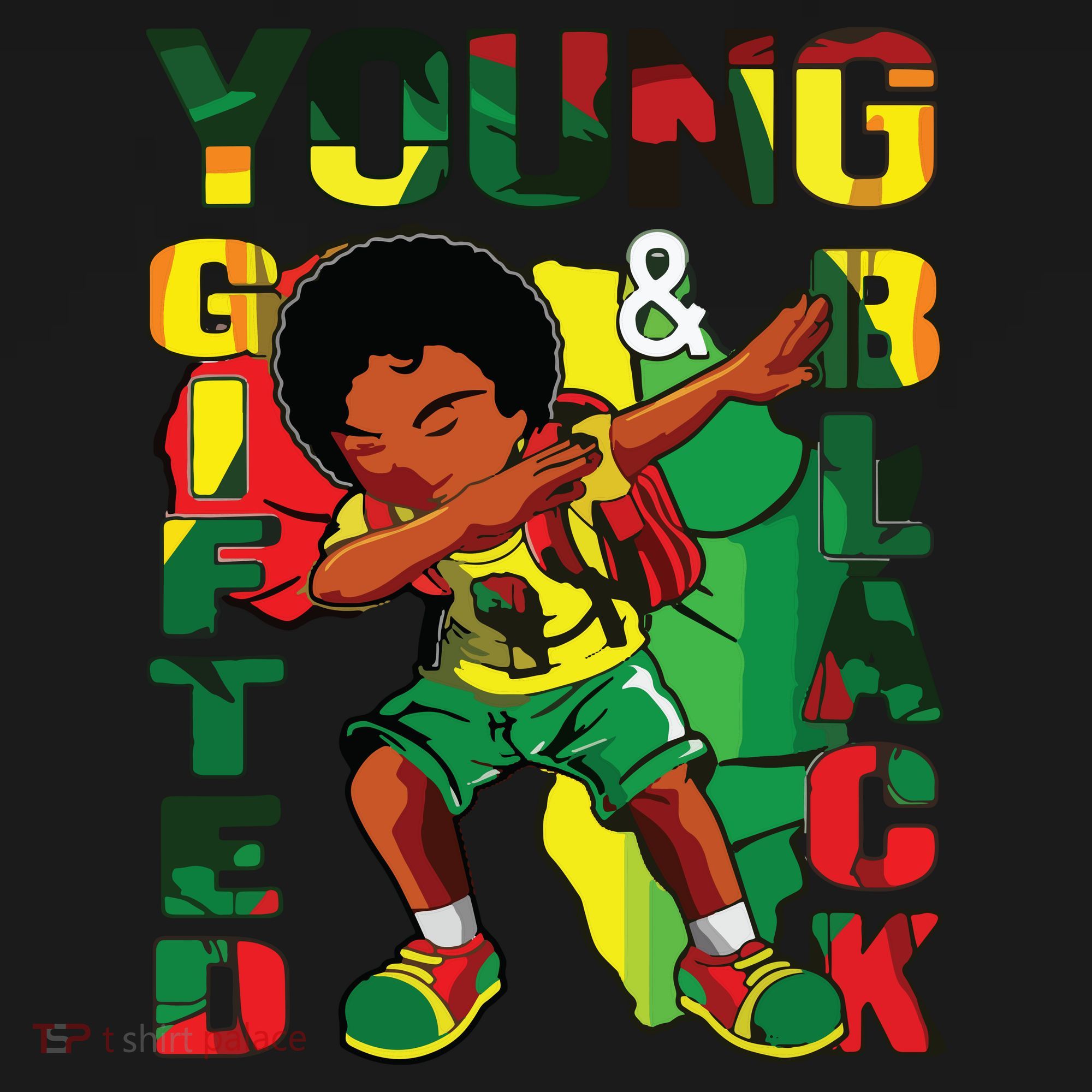 Young Gifted & Black History Month Cute Dabbing Backpack