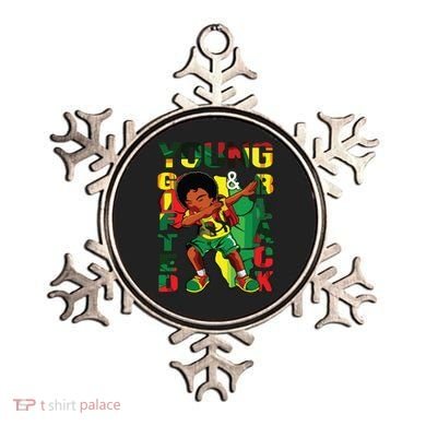 Young Gifted & Black History Month Cute Dabbing Ornament