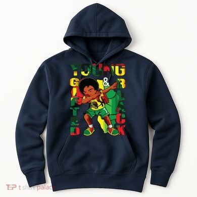 Young Gifted & Black History Month Cute Dabbing Hoodie