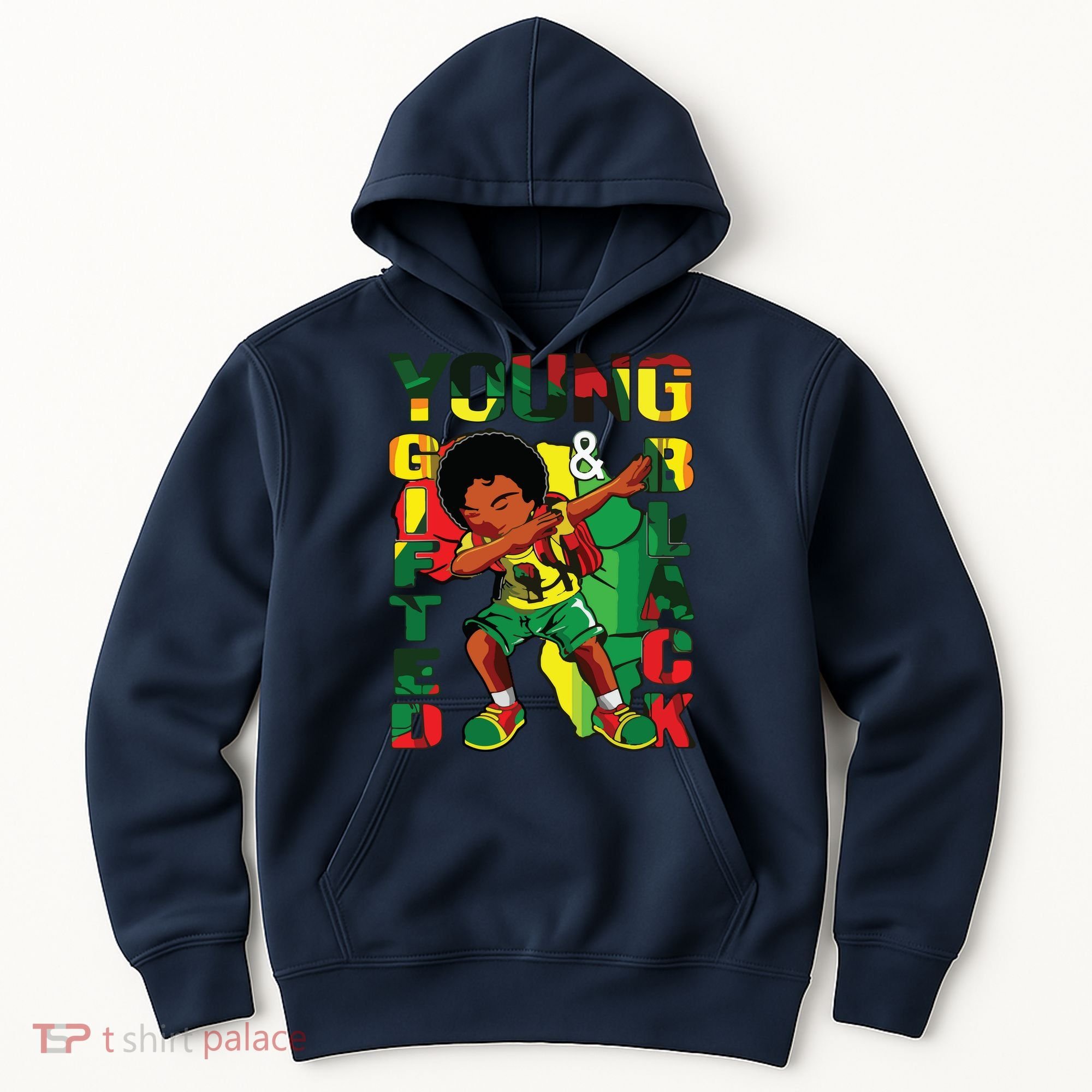 Young Gifted & Black History Month Cute Dabbing Hoodie