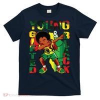 Young Gifted & Black History Month Cute Dabbing T-Shirt thumb 0