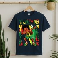 Young Gifted & Black History Month Cute Dabbing T-Shirt thumb 2