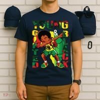 Young Gifted & Black History Month Cute Dabbing T-Shirt thumb 6