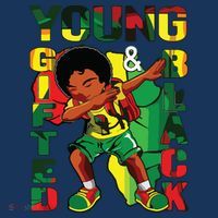 Young Gifted & Black History Month Cute Dabbing Coaster thumb 2