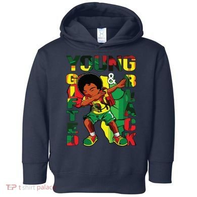Young Gifted & Black History Month Cute Dabbing Toddler Hoodie