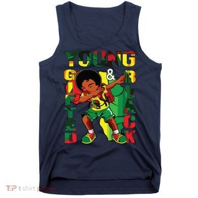 Young Gifted & Black History Month Cute Dabbing Tank Top