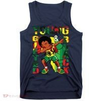 Young Gifted & Black History Month Cute Dabbing Tank Top thumb 0