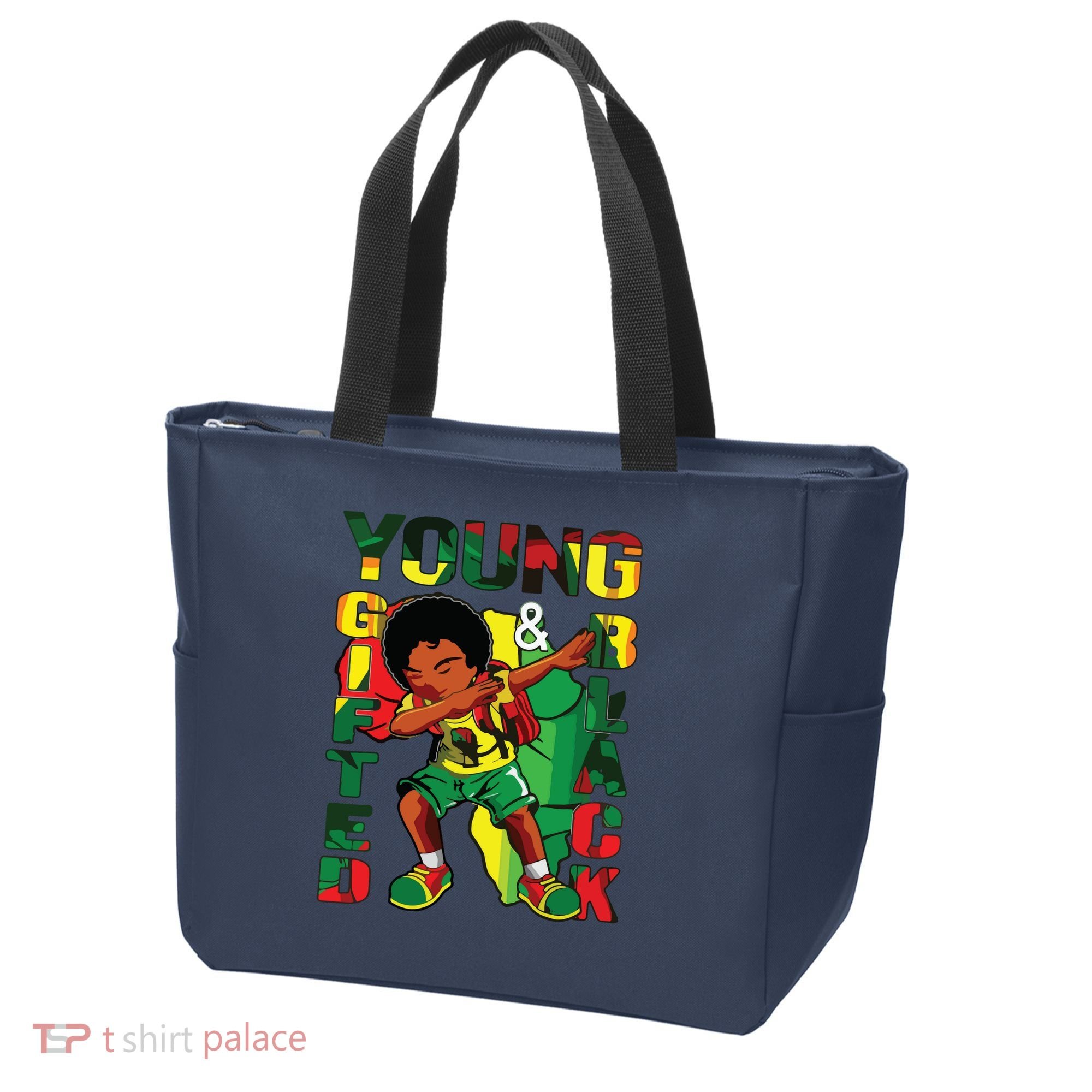 Young Gifted & Black History Month Cute Dabbing Tote Bag