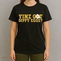Yinz Got Dippy Eggs Jagoff Pittsburgh Pennsylvania Yinzer T-Shirt thumb 4