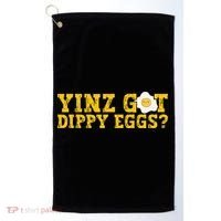 Yinz Got Dippy Eggs Jagoff Pittsburgh Pennsylvania Yinzer Golf Towel thumb 0