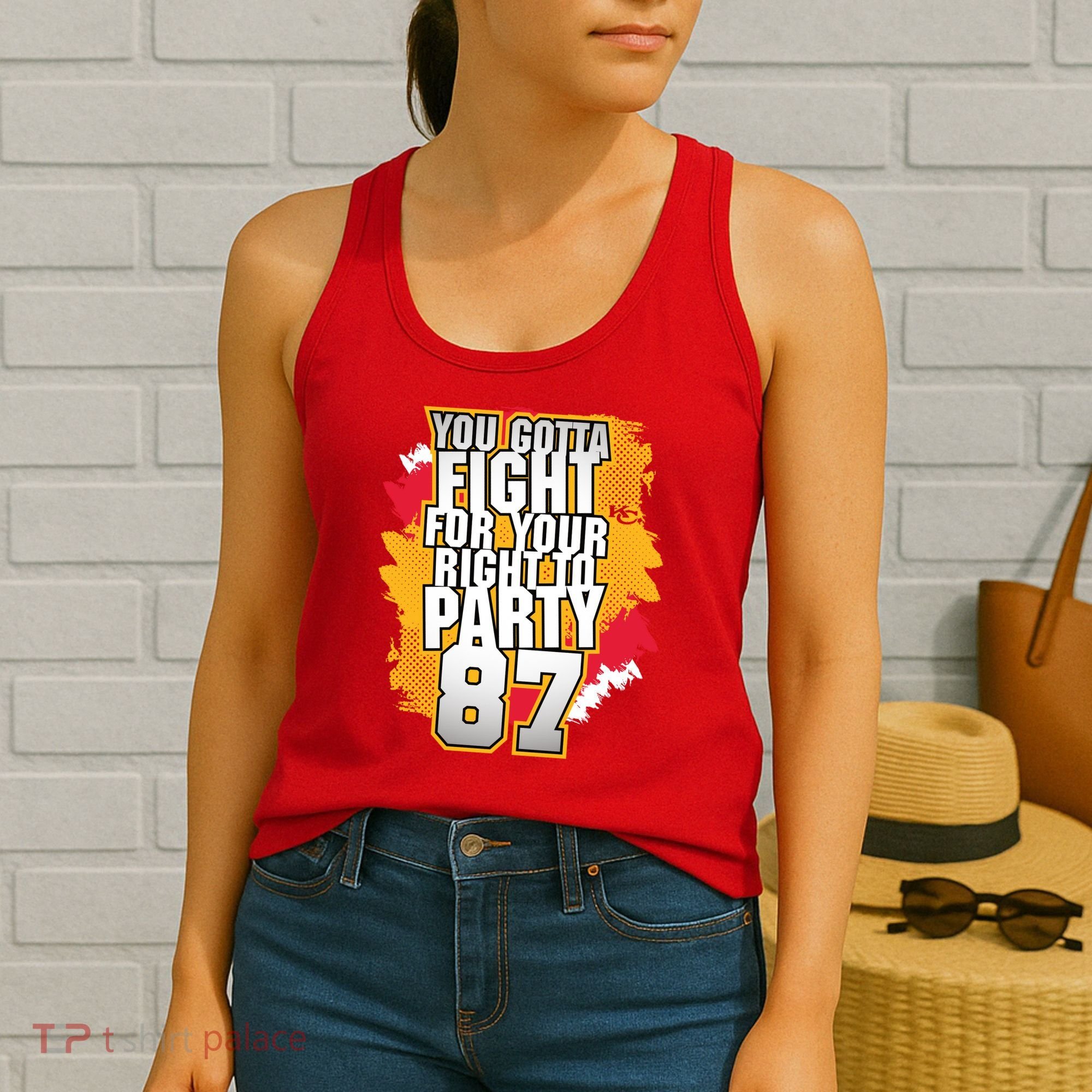 You Gotta Fight For Your Right To Party Kansas 87 Women's Tank Top