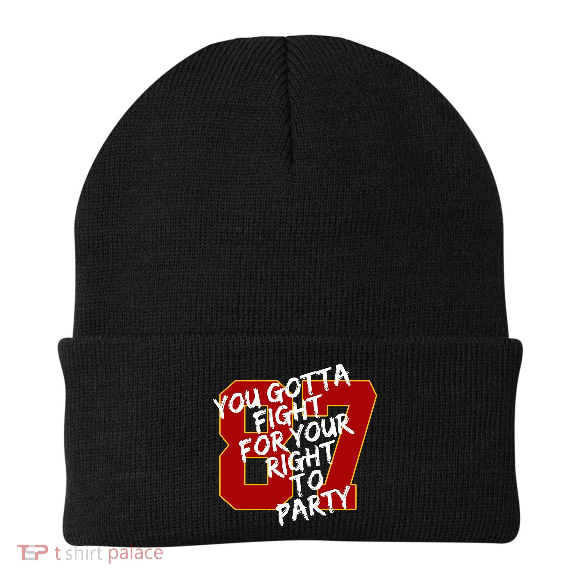 You Gotta Fight For Your Right To Party Kansas 87 Beanie