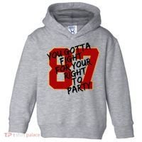 You Gotta Fight For Your Right To Party Kansas 87 Toddler Hoodie thumb 0