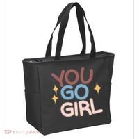 You Go Girl Retro Tote Bag thumb 2