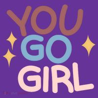 You Go Girl Retro Mousepad thumb 1
