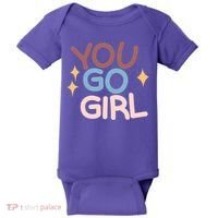 You Go Girl Retro Baby Bodysuit thumb 0