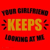 Your Girlfriend Keeps Looking At Me Santa Hat thumb 1