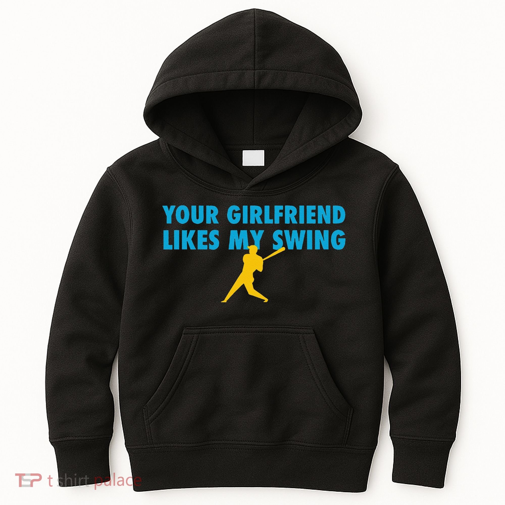 Your Girlfriend Likes My Swing Baseball Lover Kids Hoodie