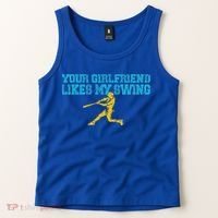 Your Girlfriend Likes My Swing Tank Top thumb 2