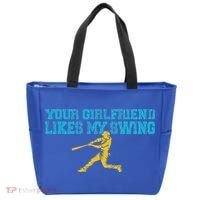 Your Girlfriend Likes My Swing Tote Bag thumb 0
