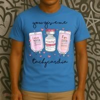 You Give Me Tachycardia Valentines Day Nurse T-Shirt thumb 3