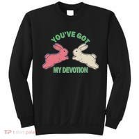 You've Got My Devotion Rabbit Cute Trending Gift Idea Sweatshirt thumb 0