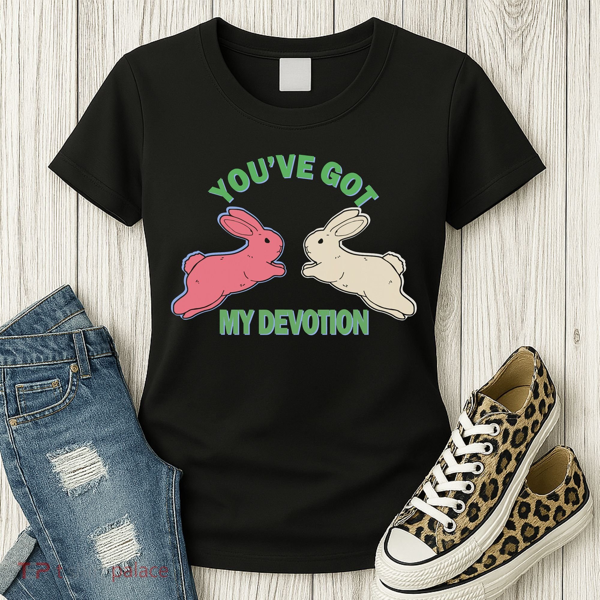 You've Got My Devotion Rabbit Cute Trending Gift Idea Women's T-Shirt