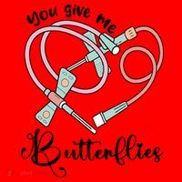 You Give Me Butterflies Phlebotomist Nurse Medical Lab Assistant Tech Lab Week Santa Hat thumb 1