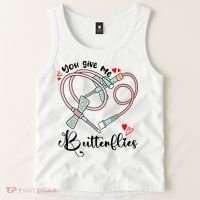 You Give Me Butterflies Phlebotomist Nurse Medical Lab Assistant Tech Lab Week Tank Top thumb 2