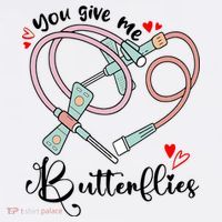 You Give Me Butterflies Phlebotomist Nurse Medical Lab Assistant Tech Lab Week Kids Sweatshirt thumb 2