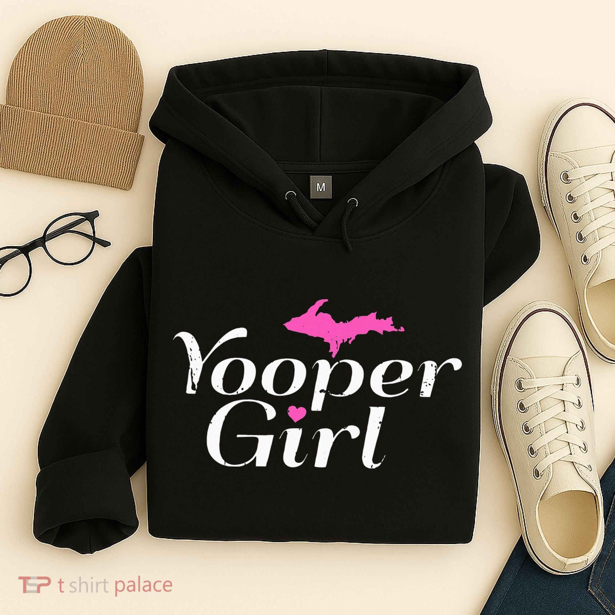 Yooper Girl Michigan Upper Peninsula Midwest Roots Hoodie