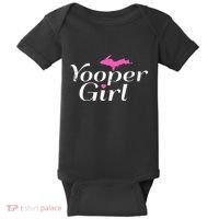 Yooper Girl Michigan Upper Peninsula Midwest Roots Baby Bodysuit thumb 0