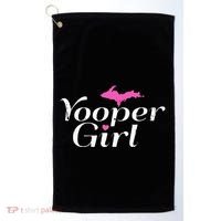 Yooper Girl Michigan Upper Peninsula Midwest Roots Golf Towel thumb 0