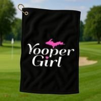 Yooper Girl Michigan Upper Peninsula Midwest Roots Golf Towel thumb 1