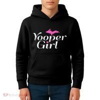 Yooper Girl Michigan Upper Peninsula Midwest Roots Kids Hoodie thumb 4