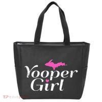 Yooper Girl Michigan Upper Peninsula Midwest Roots Tote Bag thumb 0
