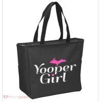 Yooper Girl Michigan Upper Peninsula Midwest Roots Tote Bag thumb 2