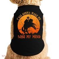 YAll Gonna Make Me Lose My Mind Funny Halloween Doggie Tank thumb 0