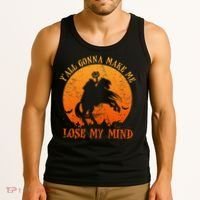 YAll Gonna Make Me Lose My Mind Funny Halloween Tank Top thumb 3