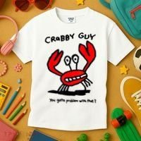 You Gotta Problem With That Crabby Guy Kids T-Shirt thumb 3