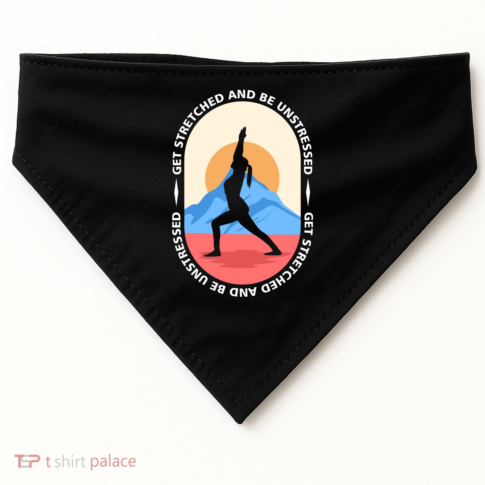Yoga Get Stretched USA-Made Doggie Bandana