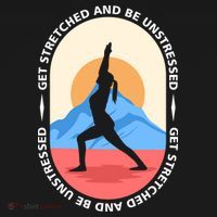 Yoga Get Stretched USA-Made Doggie Bandana thumb 2