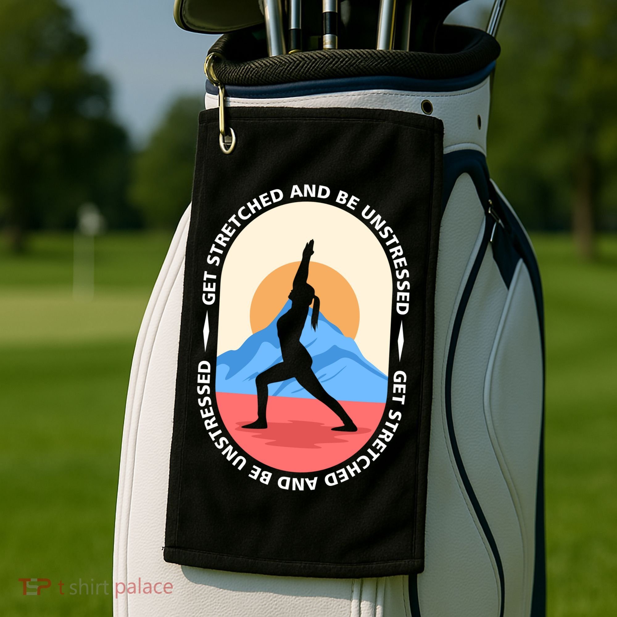 Yoga Get Stretched Golf Towel