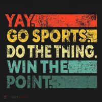 Yay Go Sports! Funny Sport Fan Women's Hoodie thumb 2