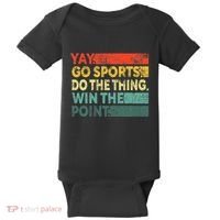 Yay Go Sports! Funny Sport Fan Baby Bodysuit thumb 0